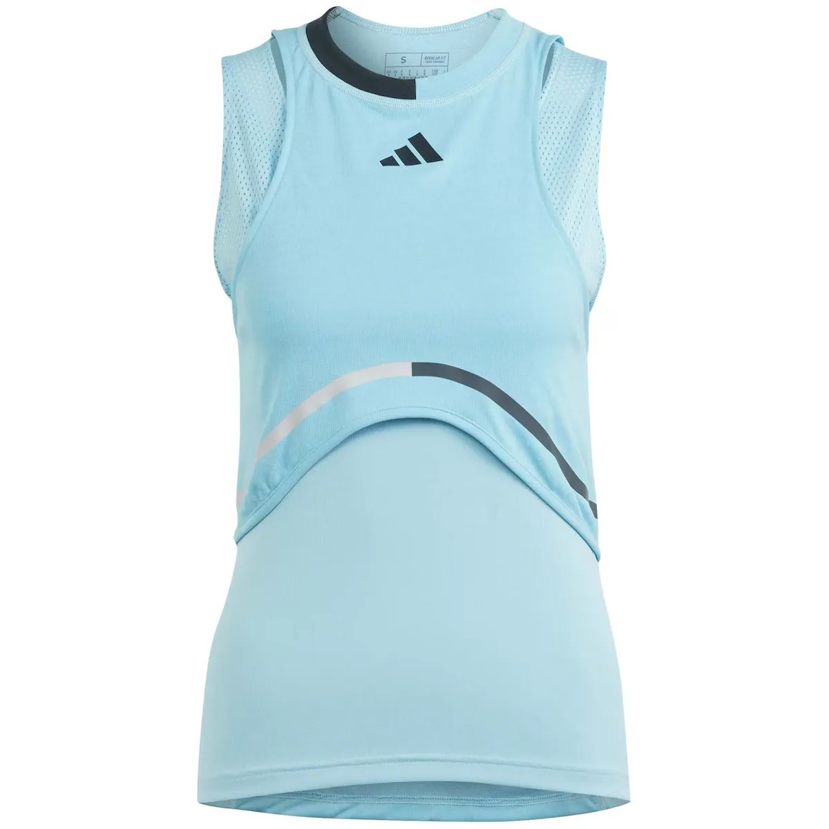 

Женская теннисная рубашка NYC MATCH Adidas, светло-голубой