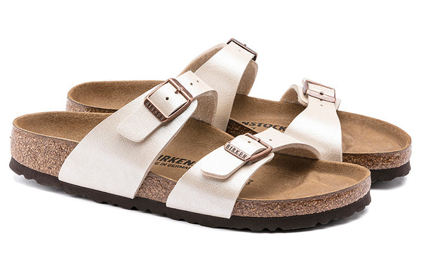 Тапочки sydney birko-flor graceful narrow fit sandals 'pearl white' Birkenstock, белый — фото 4