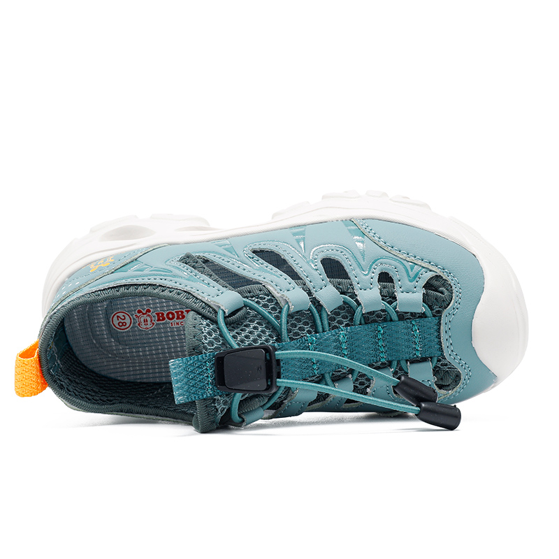Сандалии детские Breathable Balance Low Top BOBDOG, коралловый/зеленый — фото 3