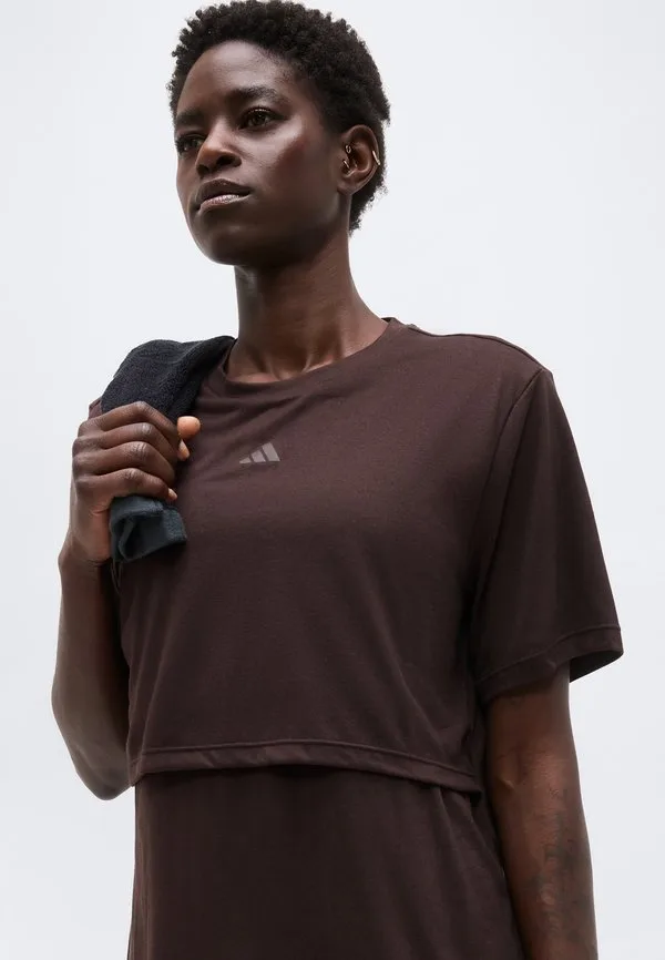 Спортивная футболка Adidas Performance, Aurora Coffee — фото 4