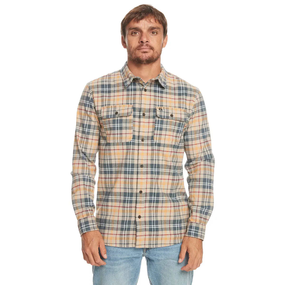 

Мужская рубашка Quiksilver Spey Bay, бежевый
