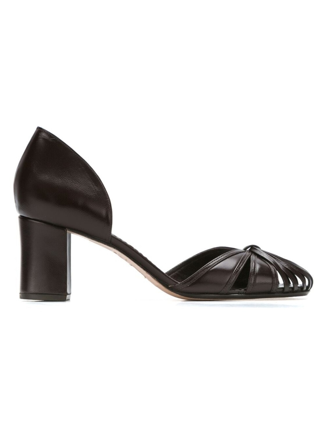 

Sarah Chofakian leather pumps, коричневый