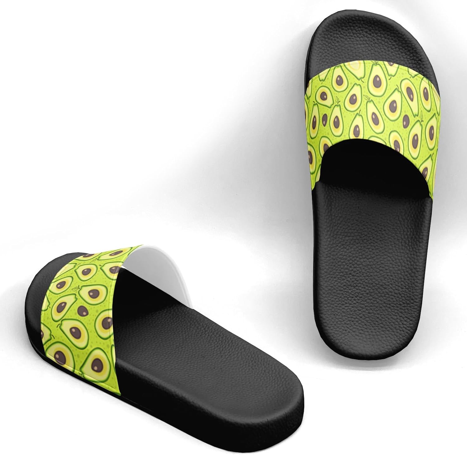 Сланцы-сандалии Avocado Design для женщин и мужчин, повседневные спортивные сандалии, для бассейна, душа, дома и улицы Generic — фото 2
