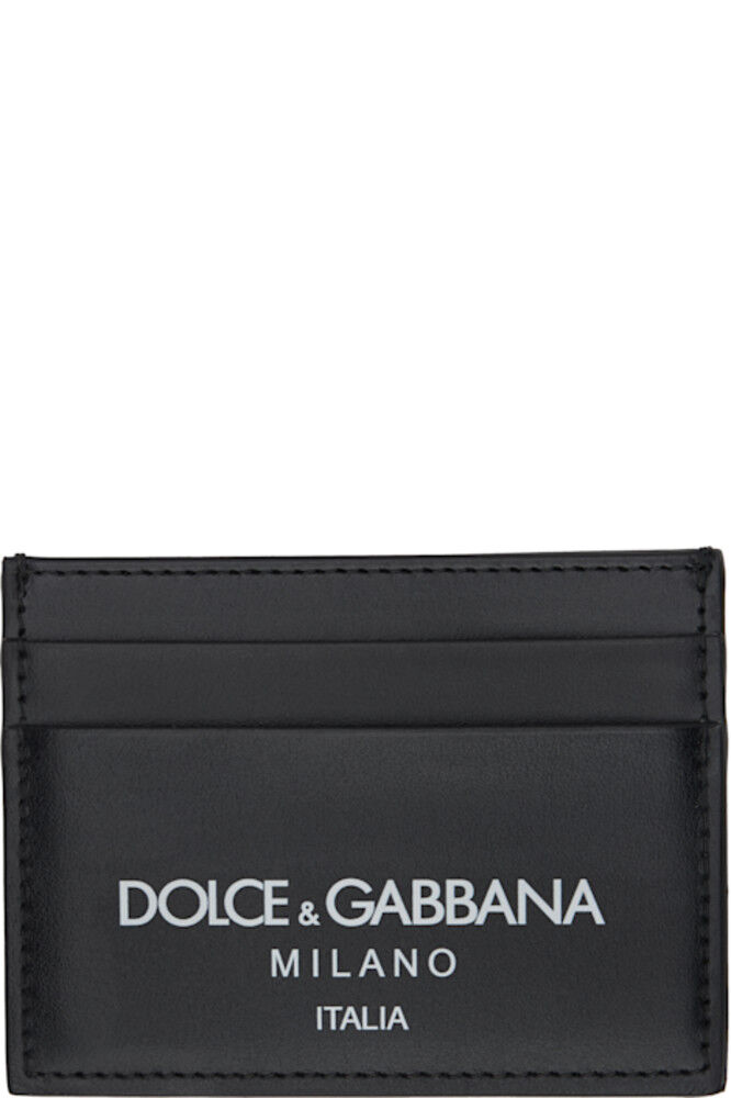 

Визитница из черной телячьей кожи Dolce&Gabbana