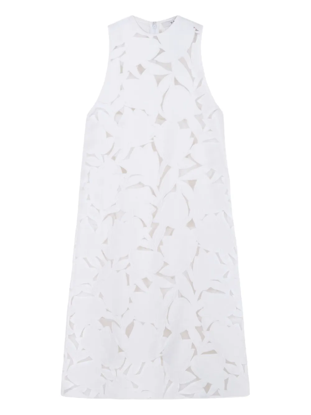 

Платье миди Adelle без рукавов Tibi, белый