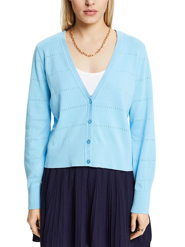 

Кардиган ESPRIT Cardigan, светло-синий