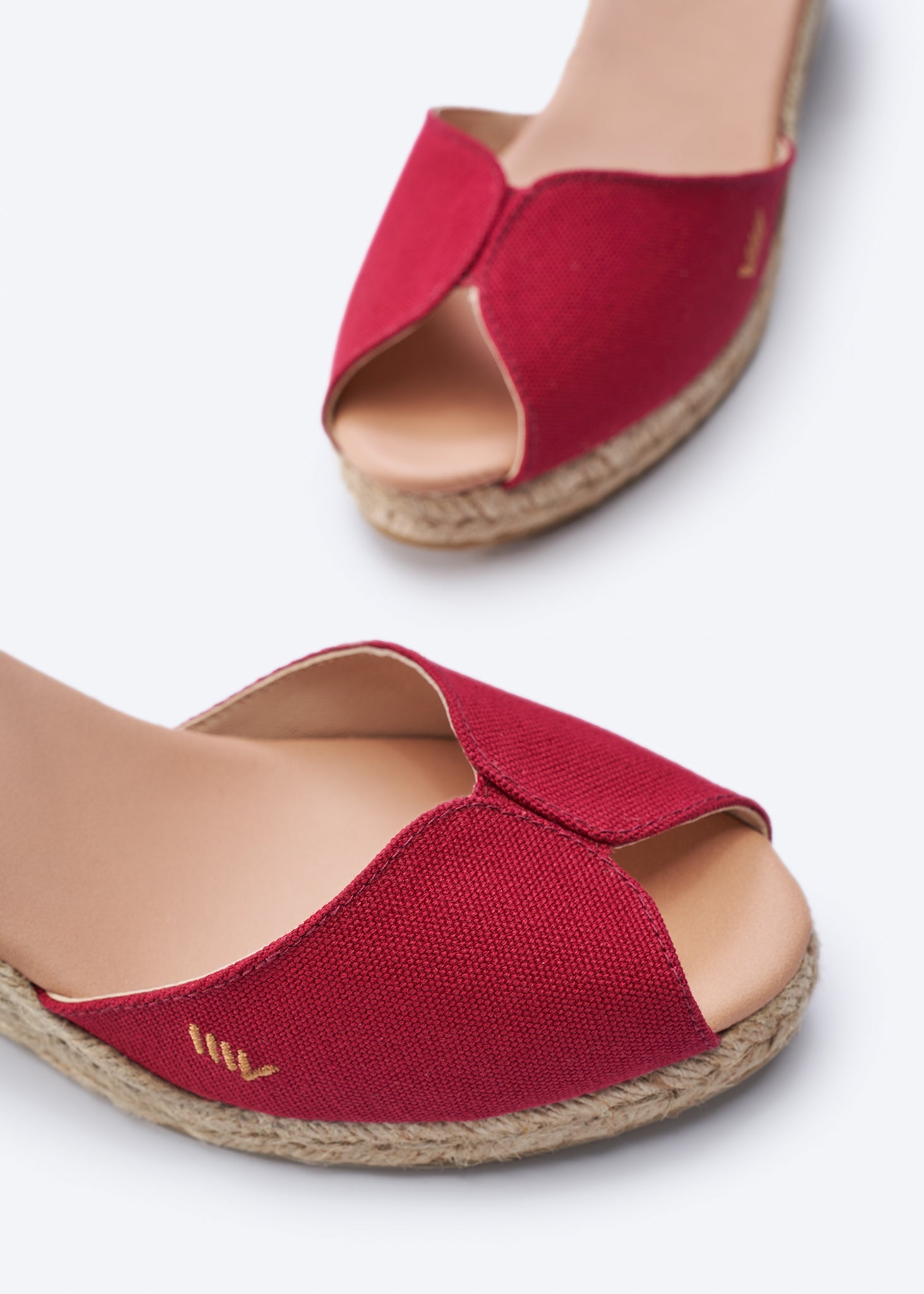 Sacova Limited Edition эспадрильи на клиновидной подошве из холста Viscata, Cherry — фото 2