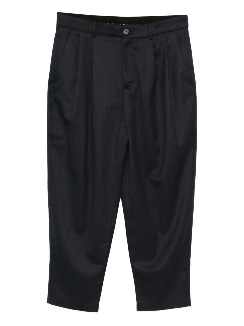 

Шерстяные брюки Cambridge со складками noyoco, синий