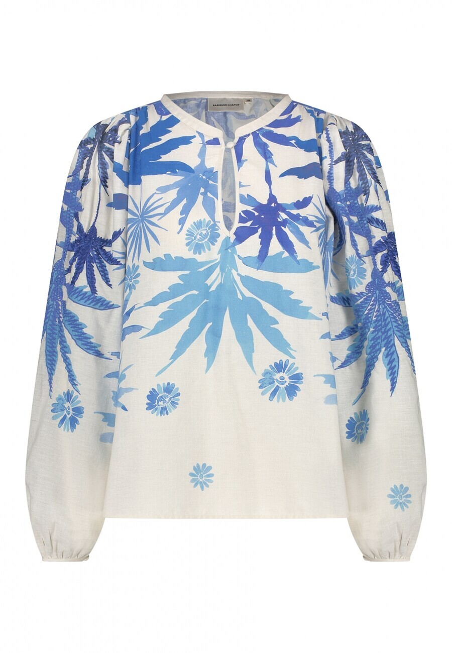 

Блуза Fabienne Chapot Blouse, цвет Blue/Off white