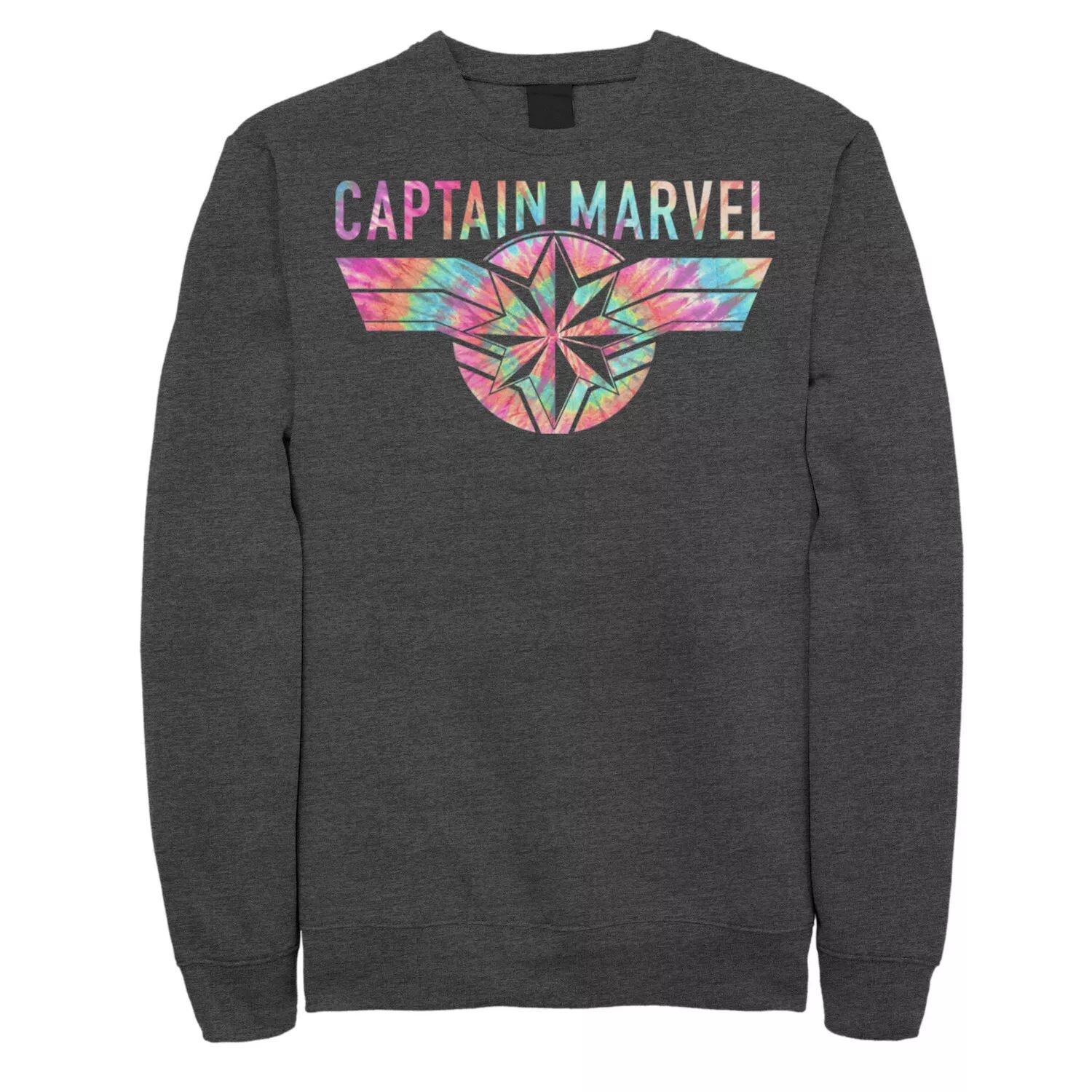 

Мужской свитшот с логотипом Captain Tie Dye Marvel