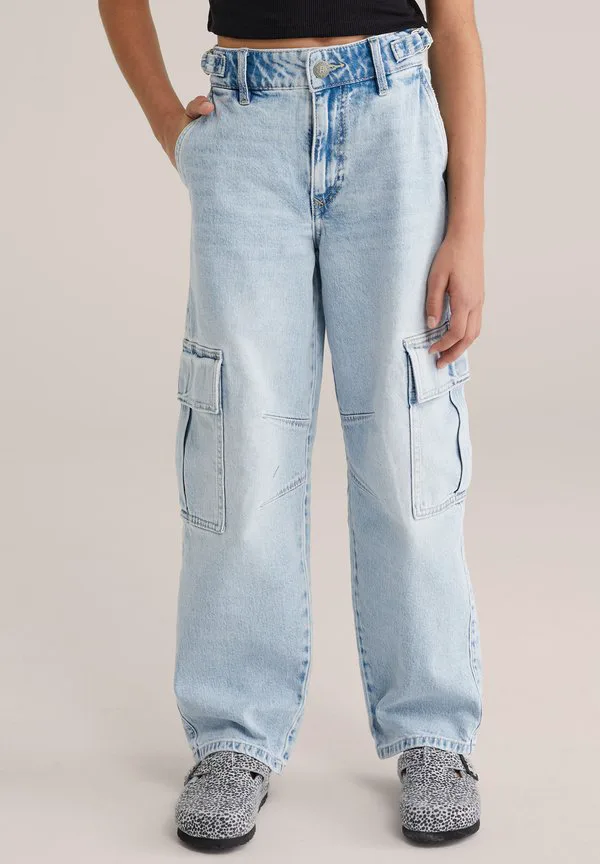 Джинсы свободного кроя blue ridge We Fashion, Light Blue — фото 2