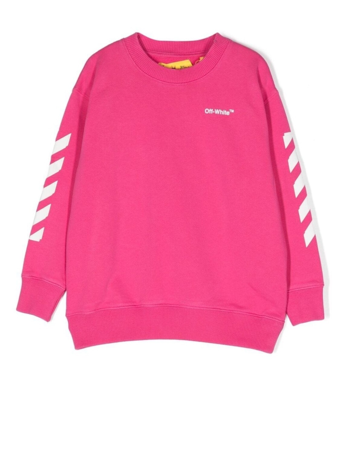 

Off-White Kids толстовка с полосками Diag, розовый