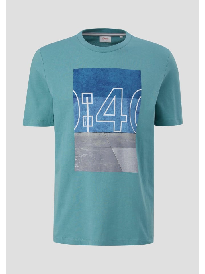 

s.Oliver Футболка цвета 65D1_бирюзовый, Зеленый, s.Oliver Футболка цвета 65D1_бирюзовый