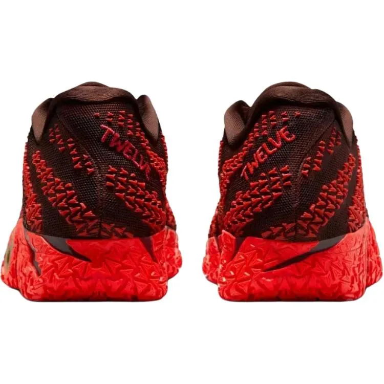 Nike Детские баскетбольные кроссовки Ja Morant 3 Low top красные золотые — фото 4
