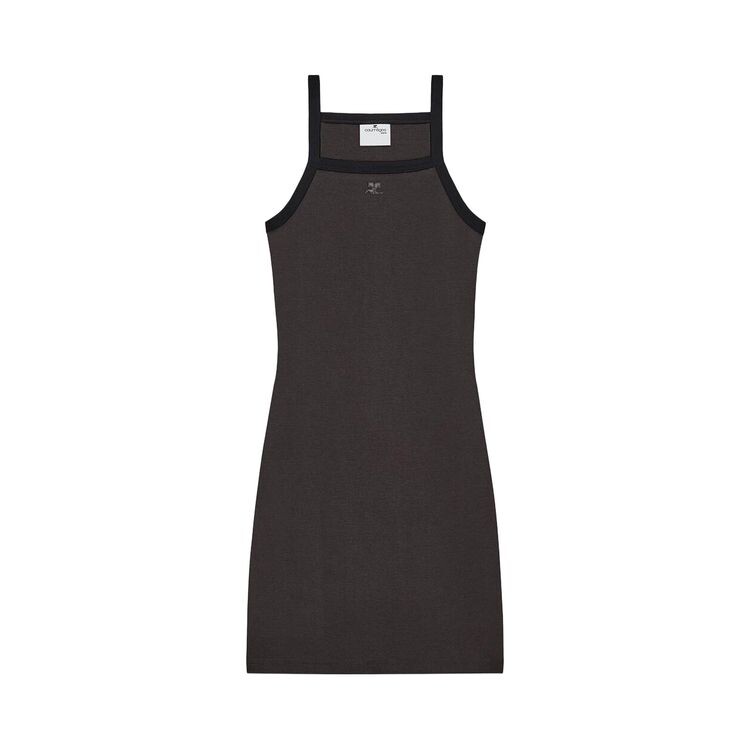 

Платье Courrèges Contrast Mini Dress Mud Brown/Black, коричневый