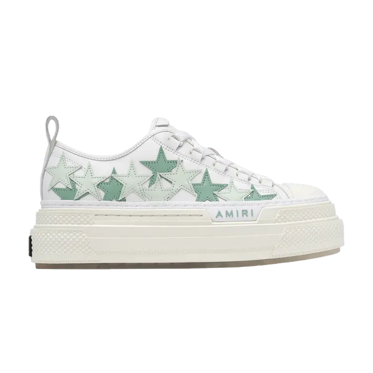 

Кроссовки Amiri Wmns Stars Platform Court Low White Frosty Green, белый