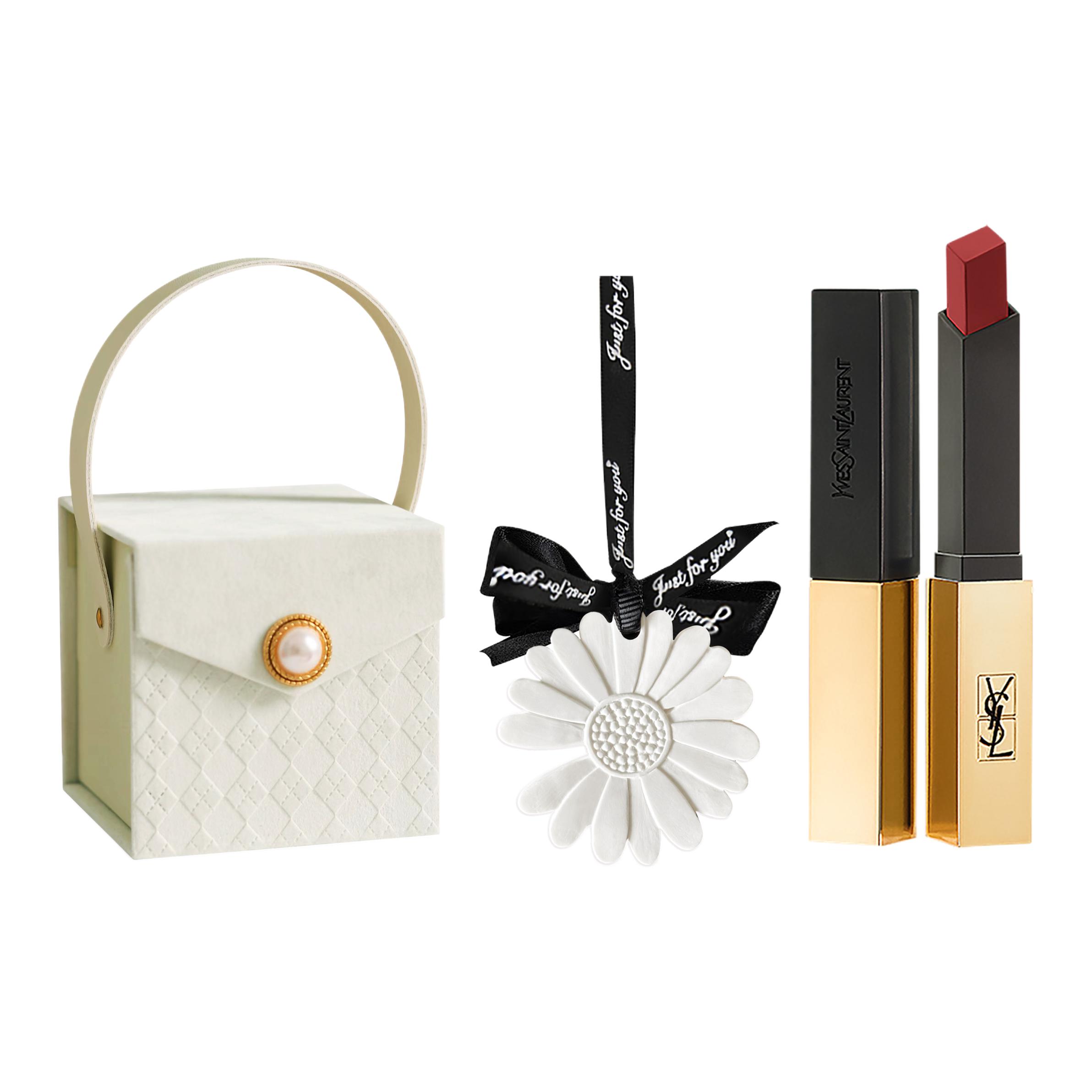 

Набор пробников помады Diamond Camellia Box матовый легко растушевывается стойкий цвет не оставляет следов SAINT LAURENT, коричневый