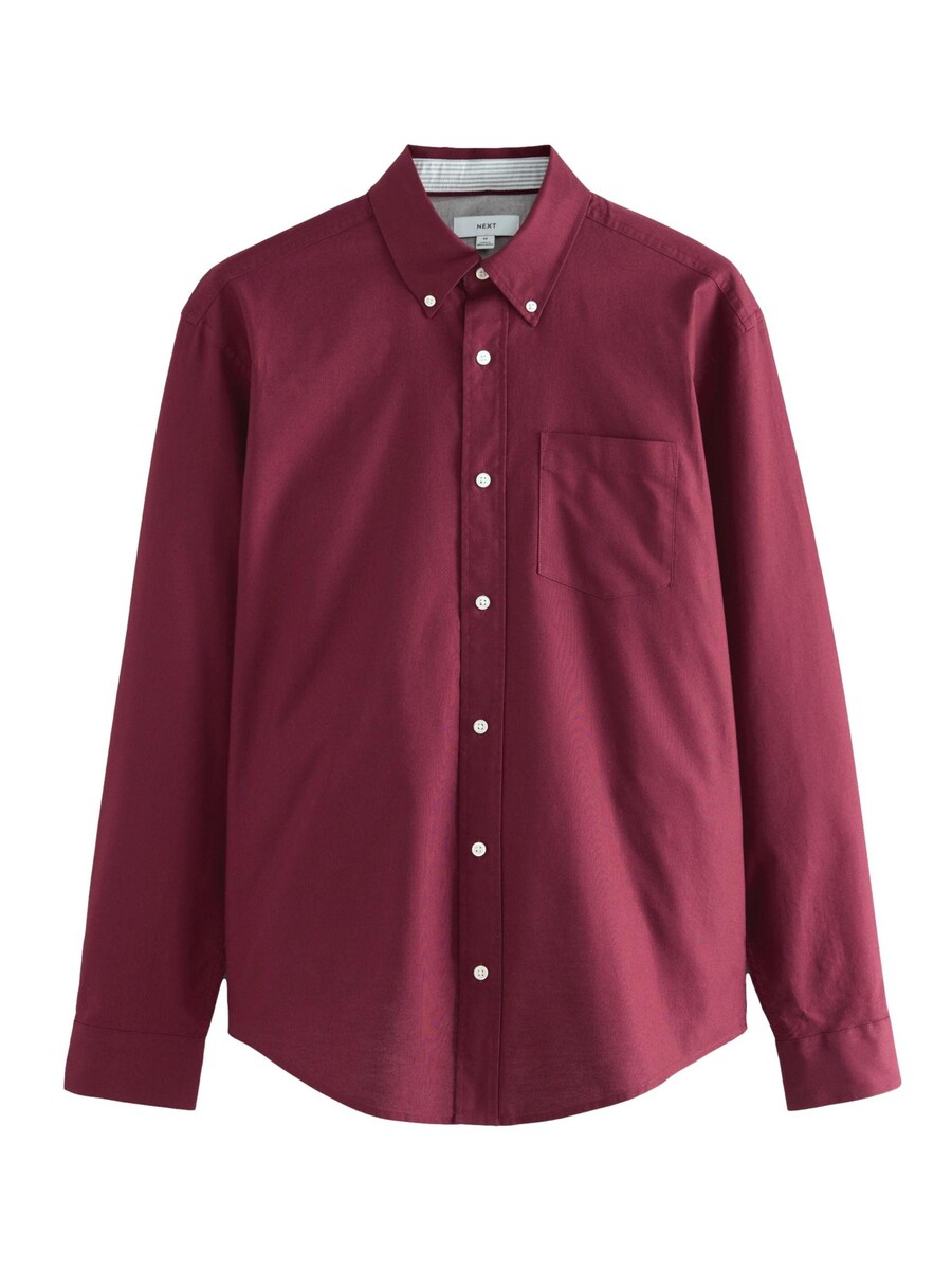 

Повседневная рубашка Next Regular fit Button Up Shirt, бордовый