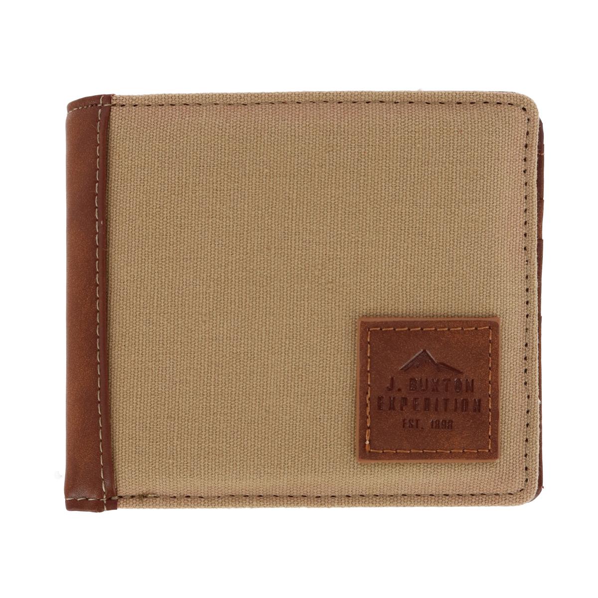 

Мужской кошелек Expedition II Huntington RFID Slimfold Buxton, цвет tan