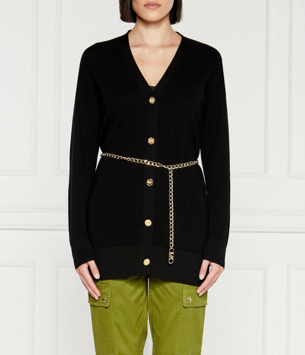 

Шерстяной кардиган Regular fit Michael Kors, черный