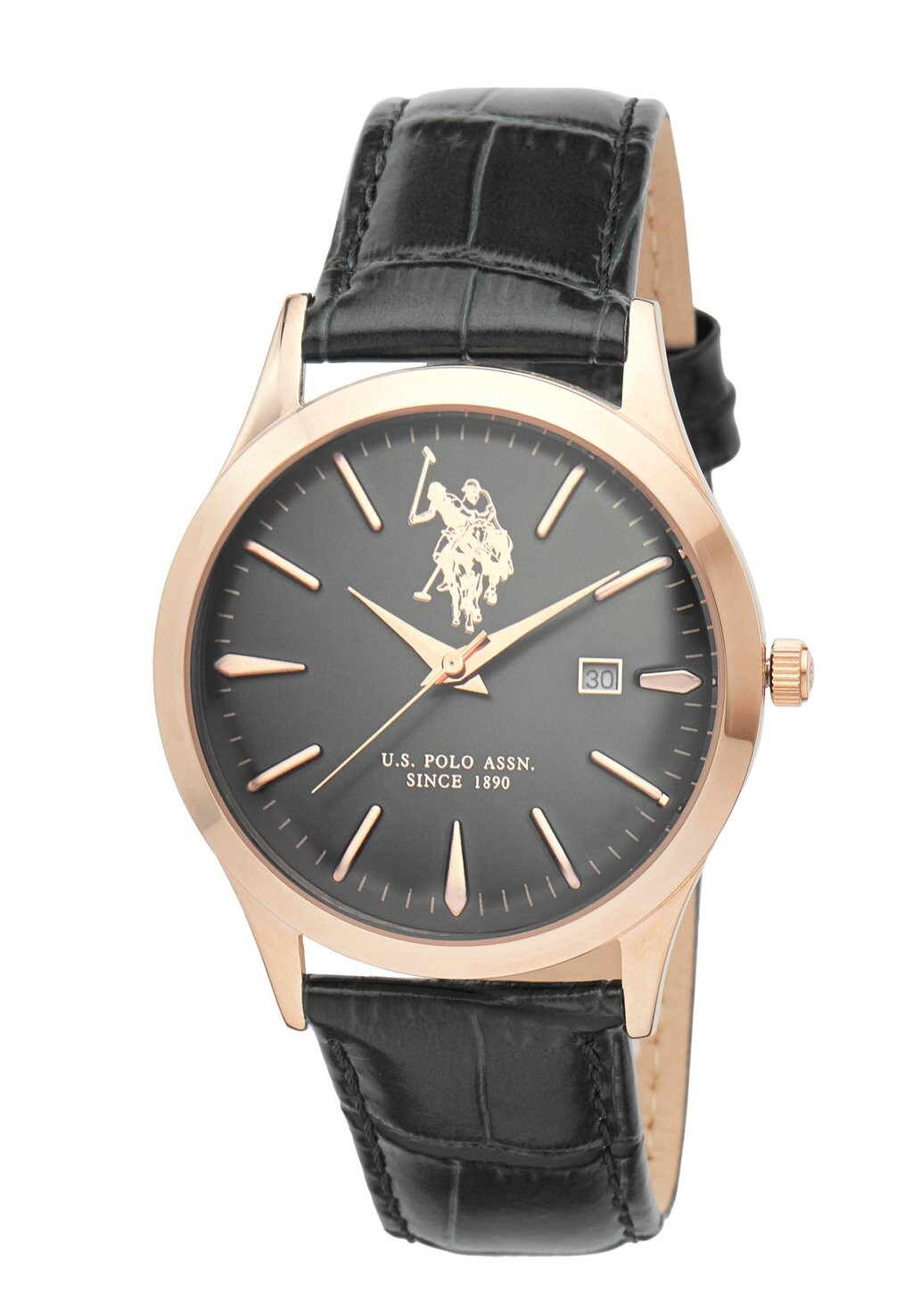 

Часы CHARLIE U.S. Polo Assn., цвет rose gold black
