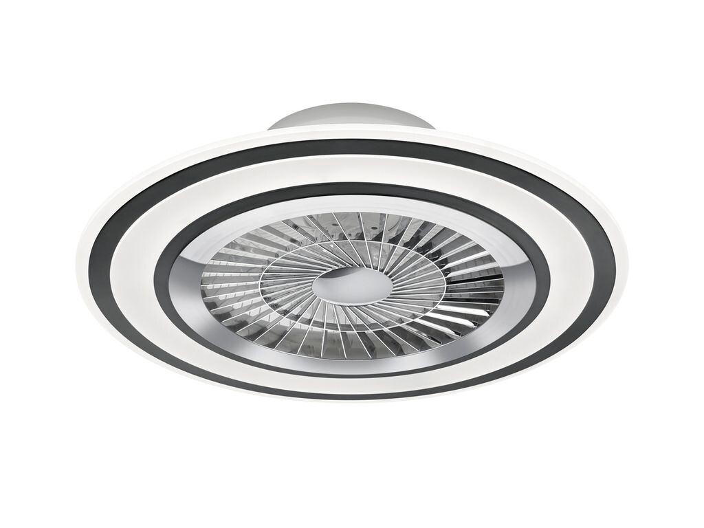 

R62743132 Светодиодный потолочный вентилятор FLAGA матовый черный/белый, 42 Вт, ок. 60 см. Reality Leuchten