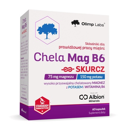 

Хелатный магний B6 Cramp пищевая добавка 60 капсул Olimp Labs