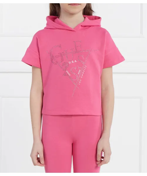 

Толстовка LS Active Cropped fit Guess, розовый