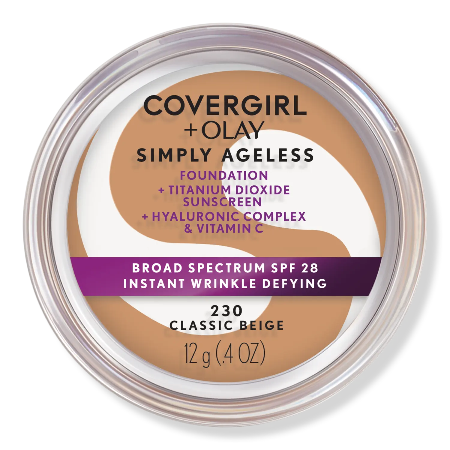 

Тональный крем Olay Simply Ageless Instant Wrinkle-Defying Foundation с SPF 28 CoverGirl, Classic Beige 230