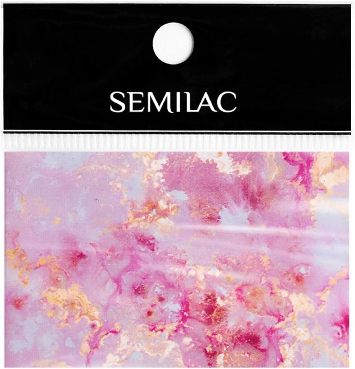 Фольга для дизайна ногтей «Rose Gold Marble» от Semilac Semilac, Gold Marble