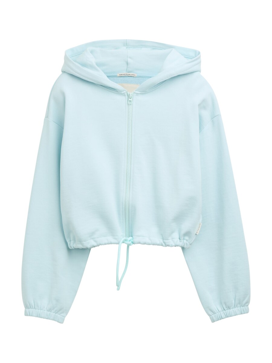 

Худи TOM TAILOR Zip-Up Hoodie, светло-синий