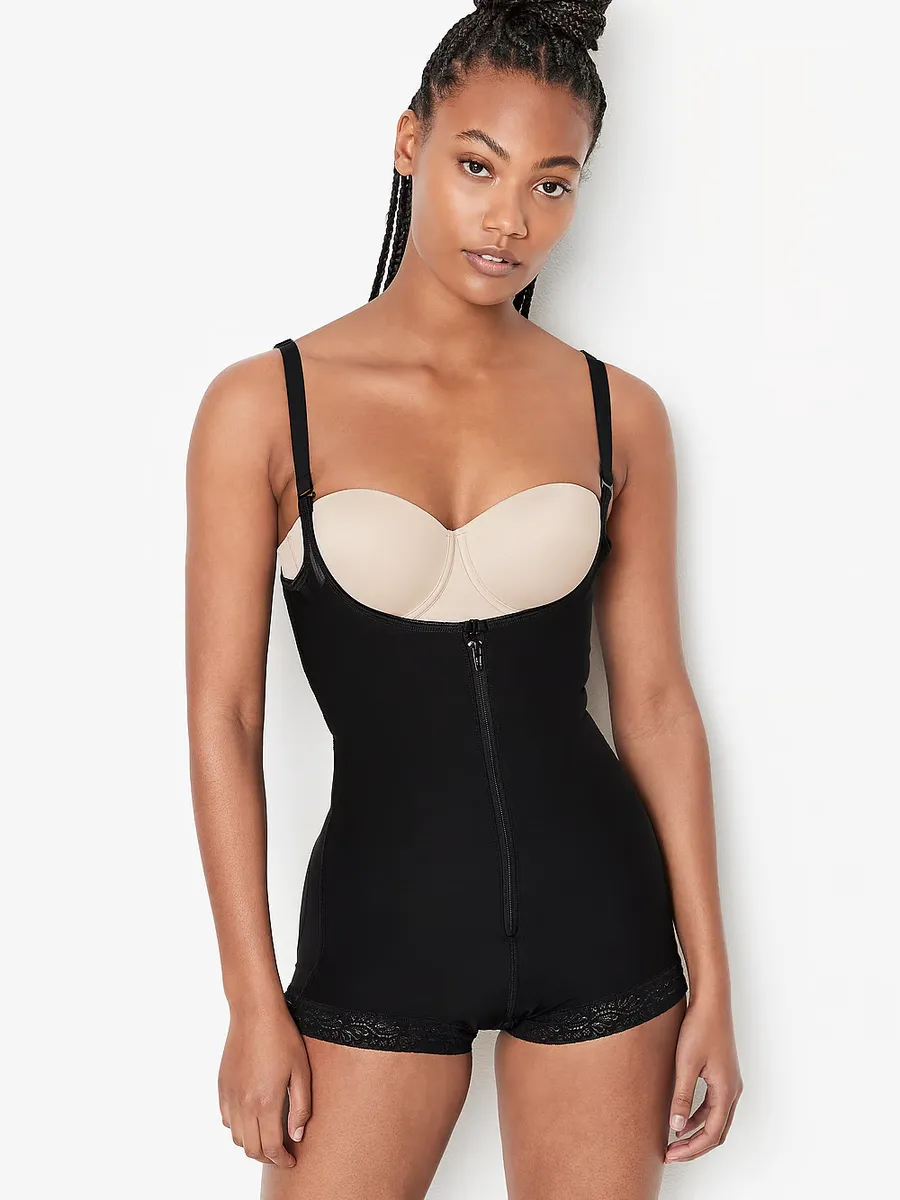 

-шортики с плотной компрессией и открытой грудью Leonisa Shapewear, черный