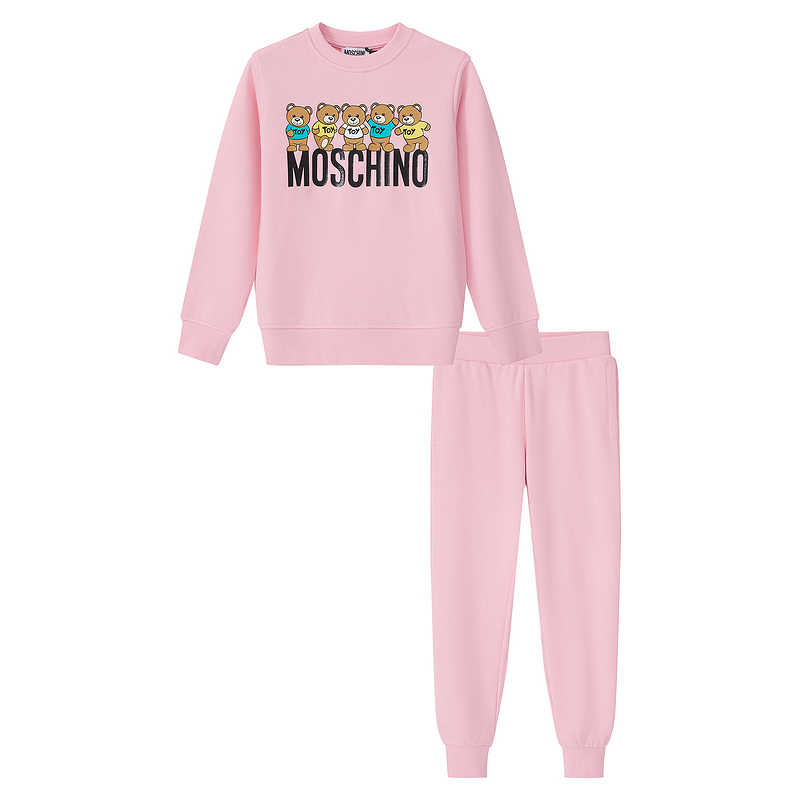 

MOSCHINO Повседневная спортивная одежда розового цвета для детей 3–7 лет