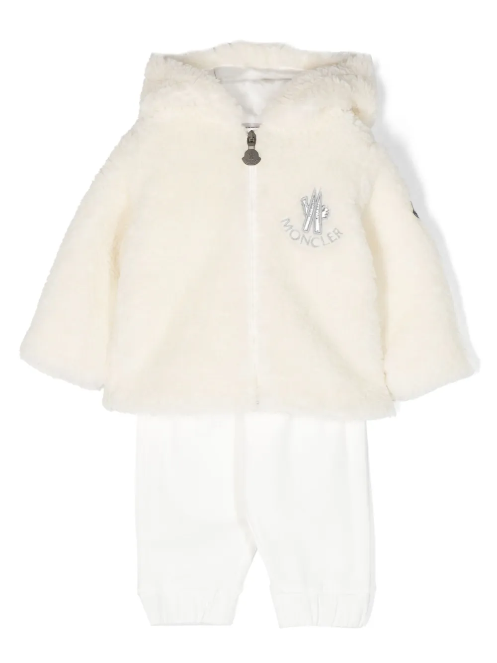 

Спортивные брюки с эластичным поясом Moncler Enfant, белый