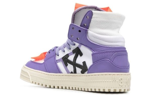 Кроссовки off-court 3.0 leather high-top 'purple white' Off-White, фиолетовый — фото 3