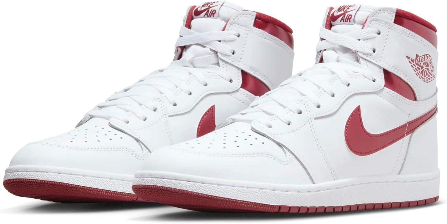 

Мужские кроссовки NIKE Air Jordan 1 Retro Hi '85, White Team Red