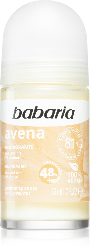 

Дезодорант-Антиперспирант с овсяным ароматом для чувствительной кожи Babaria, 50 мл