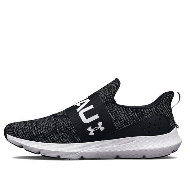 

Кроссовки surge 3 slip 'black white' Under Armour, черный