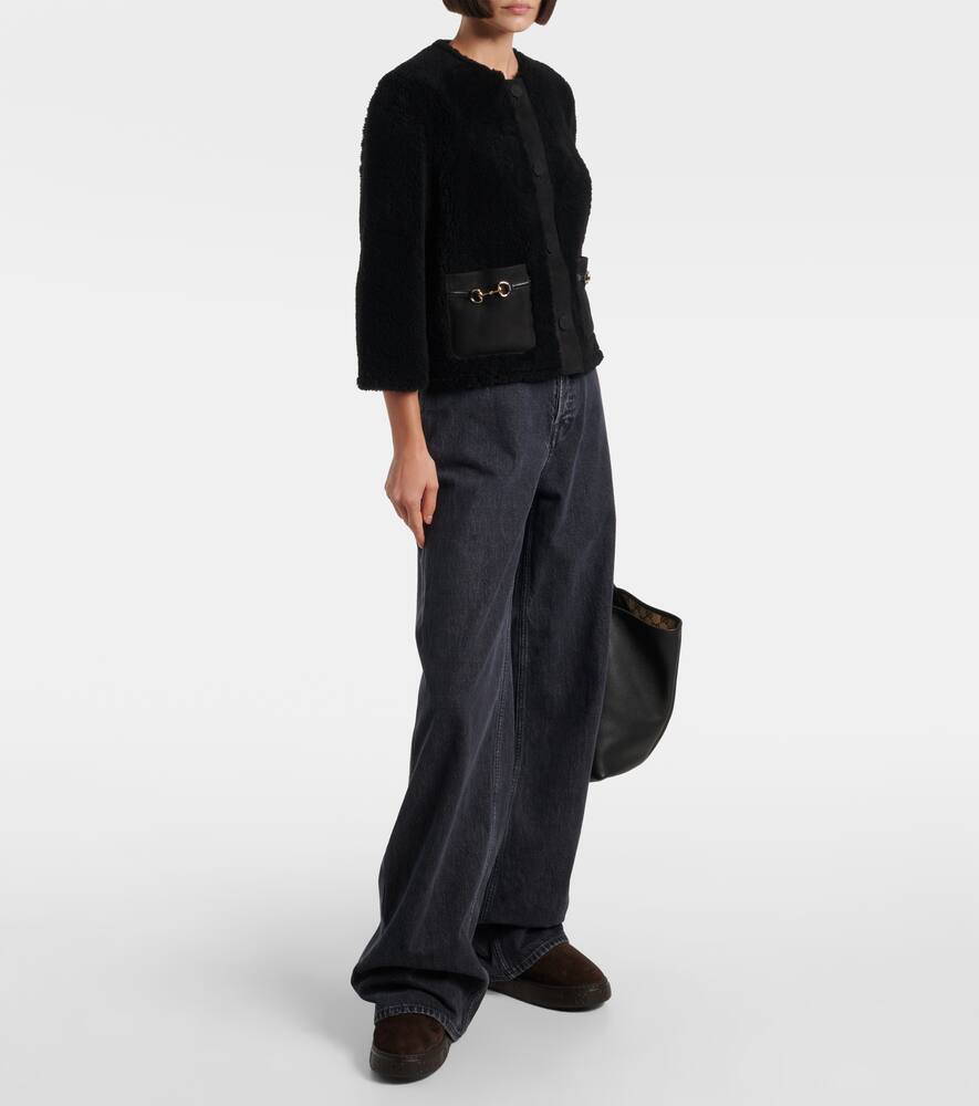 Натуральные замшевые зимние ботинки Nat GG с меховой отделкой Gucci, T.MO2390-T.M/T.M2390 — фото 3