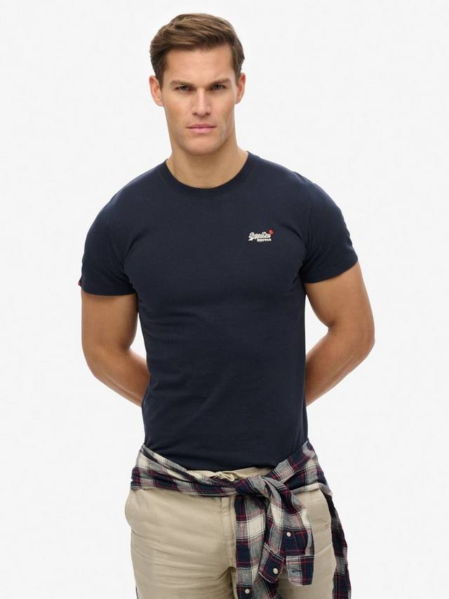 

Незаменимая футболка с вышивкой Superdry, цвет Eclipse Navy