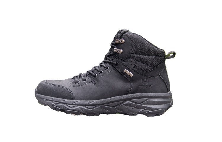 

HIWALK Мужские черные полувысокие уличные кроссовки, цвет Black
