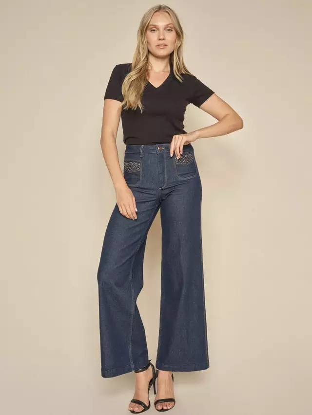 

Джинсы MOS MOSH Colette Axeli Wide Leg, цвет dark blue