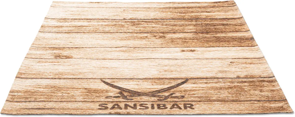 

Ковер Sansibar "Keitum 009", прямоугольный, плоского плетения, деревянные планки, мотив скрещенных сабель 80х150 см, коричневый