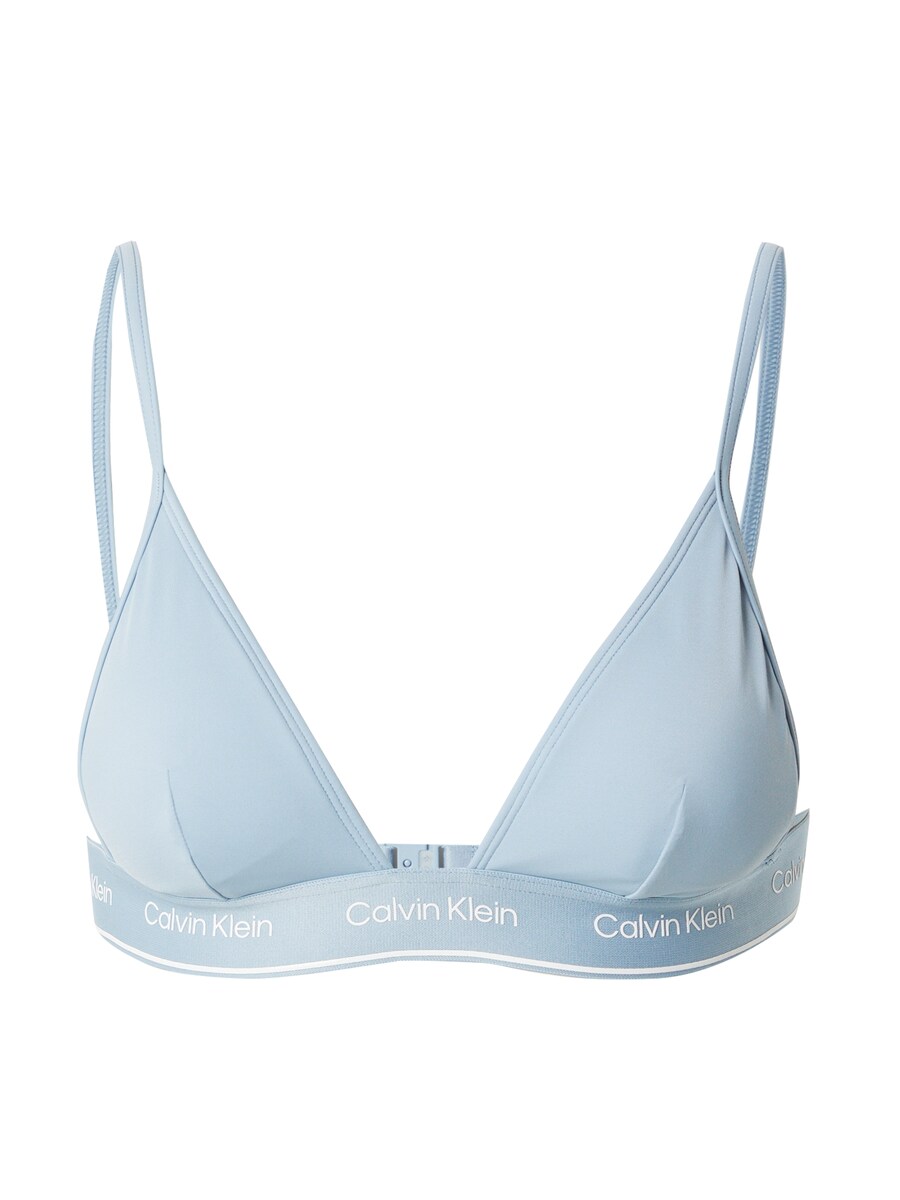 

Треугольный топ бикини Calvin Klein Swimwear Meta Legacy, небесно-синий