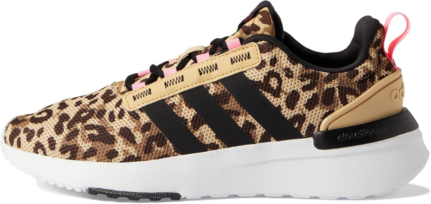Кроссовки для бега adidas Racer TR21 для детей и подростков, черный/зеленый/розовый — фото 4