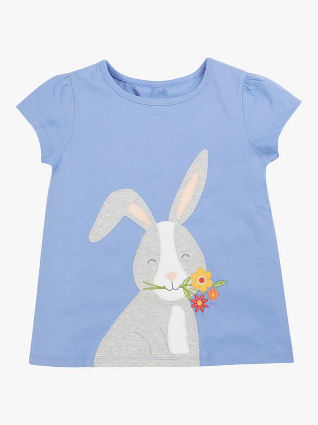 

Детская футболка Cassia Rabit из чистого органического хлопка Frugi, Cornflower/Multi