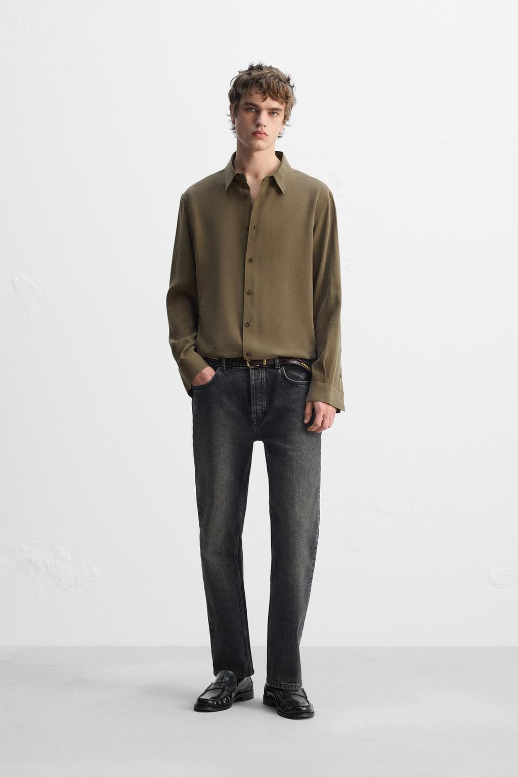 

Струящаяся рубашка ZARA, цвет Earth