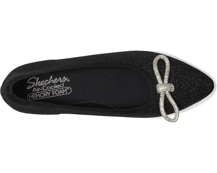 Туфли на плоской подошве SKECHERS Cleo Point - Glitzy Haze, черный — фото 2