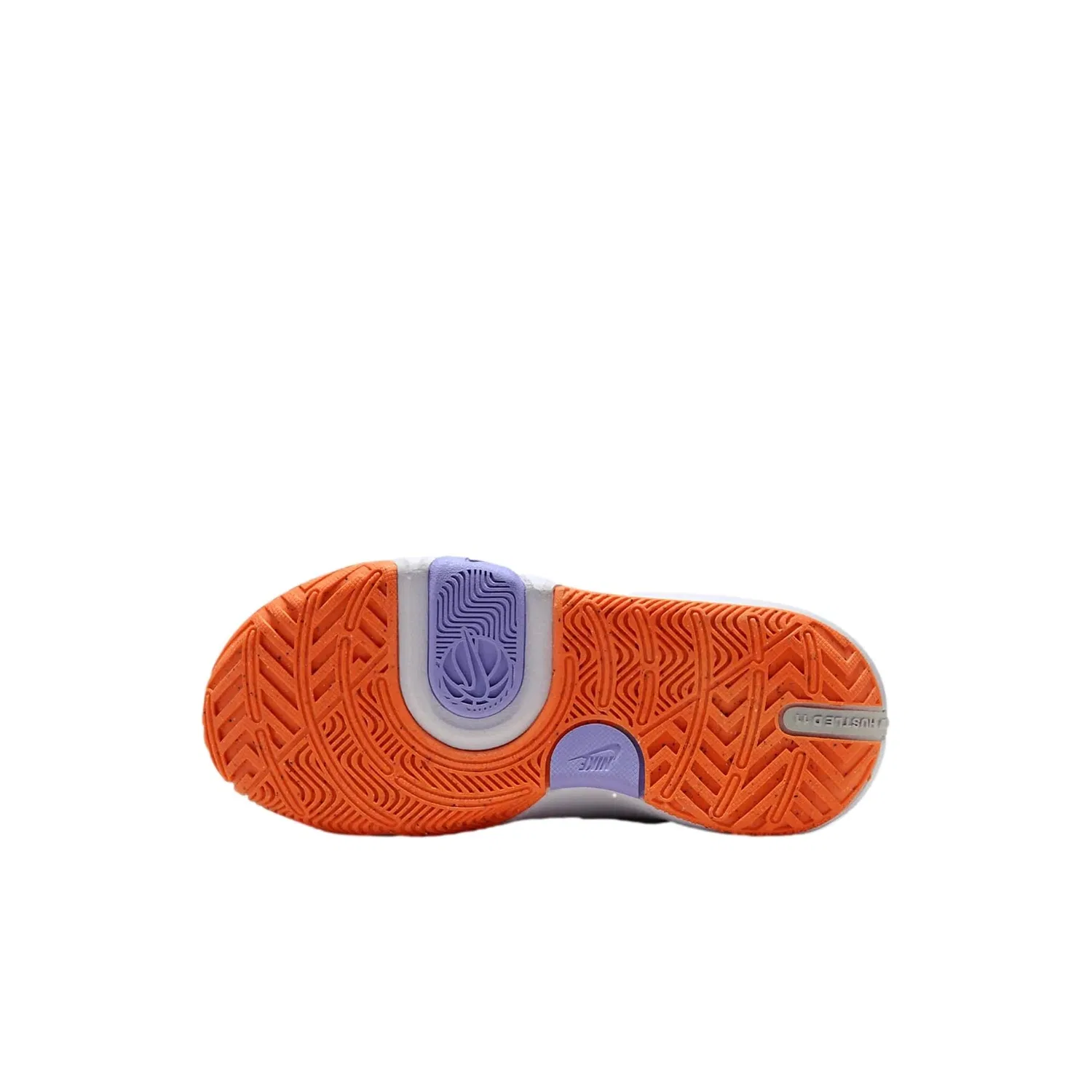 Кроссовки Nike Team Hustle D 11 White / Total Orange - Vapor Green DV8994-103 для дошкольников — фото 4