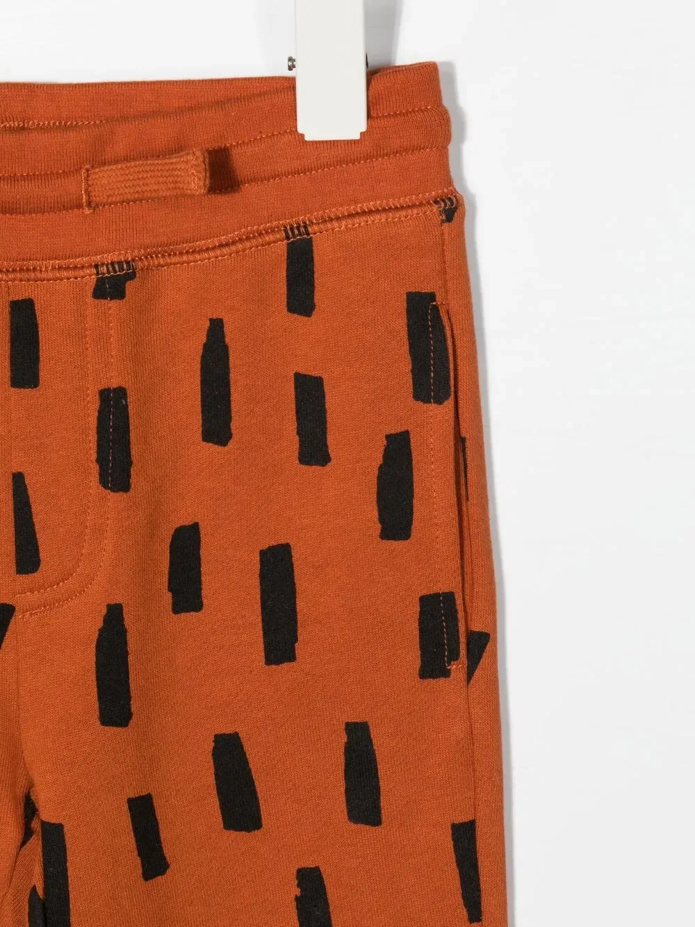 Спортивные брюки с точечным принтом и завязками Stella Mccartney Kids, коричневый — фото 3
